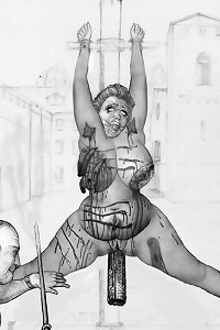 curvaceous accomplished in lingerie vigorously caressing herself